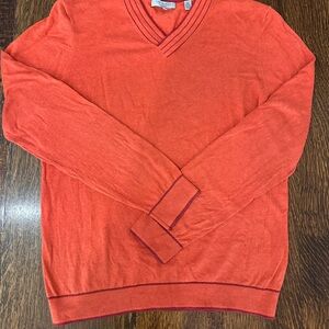 Men's Ted Baker V-Neck Sweater - Orange